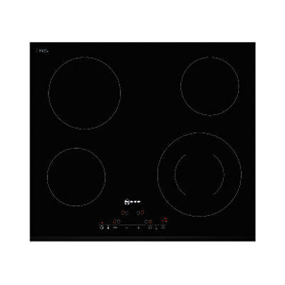 Neff T11D41X2 Ceramic Hob, Black Glass